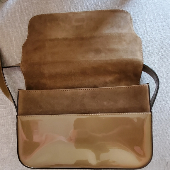 BALLY Vintage Shoulder Bag*Patent & Suede Leather - Picture 4 of 9